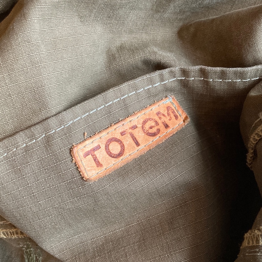 LAST CALL!! TOTEM SALVAGED Large Hobo Crossbody Serape and Canvas Bag - EUC - Picture 4 of 11